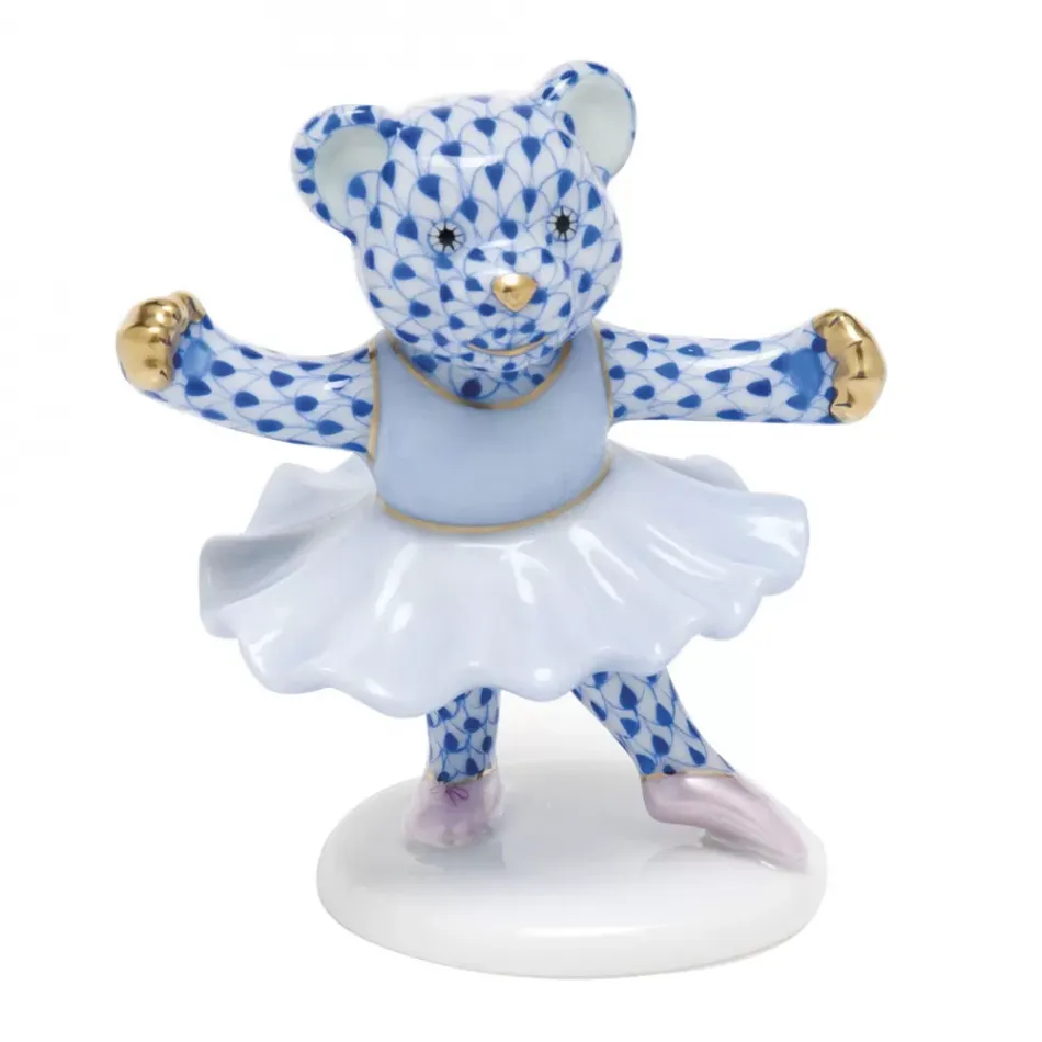 Ballerina Bear Sapphire 1.75 in L X 2.75 in H