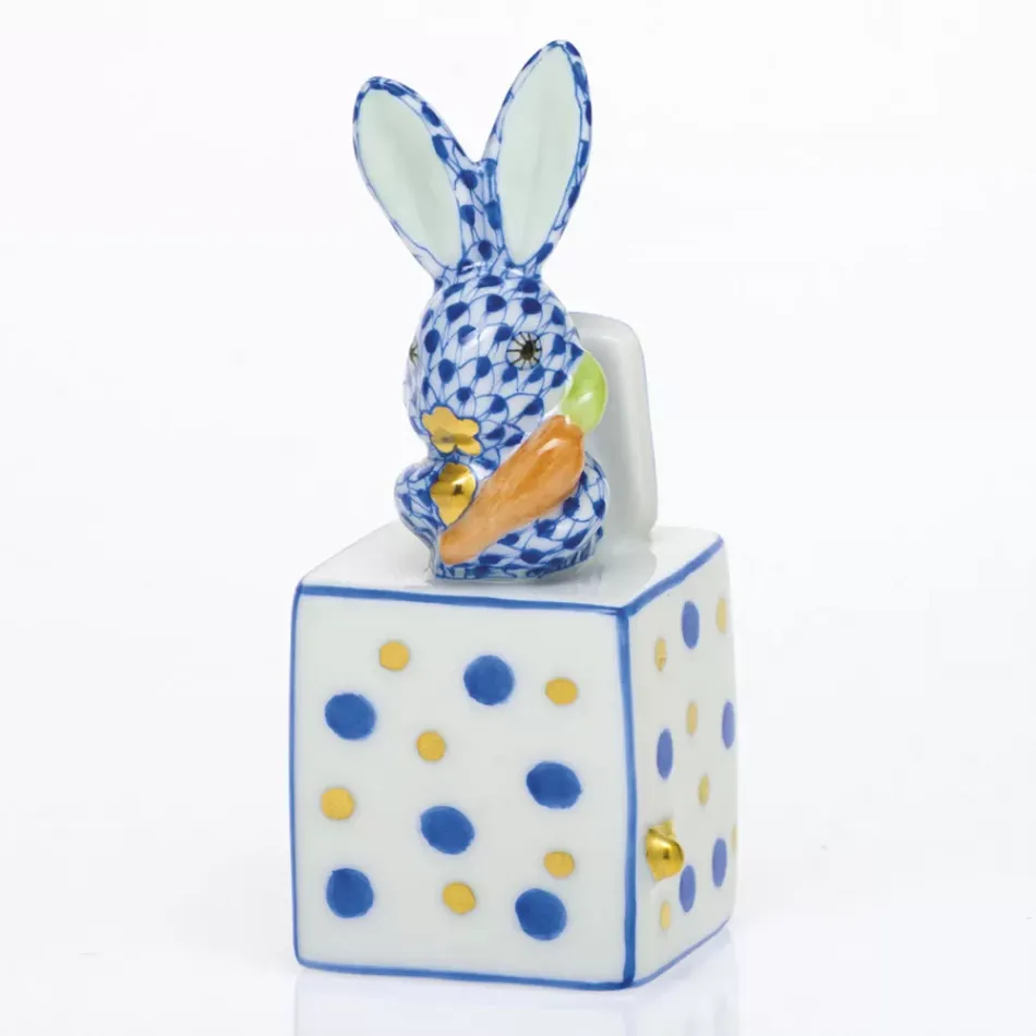 Jack in The Box Bunny Sapphire 1 in L X 1 in W X 2.75 in H