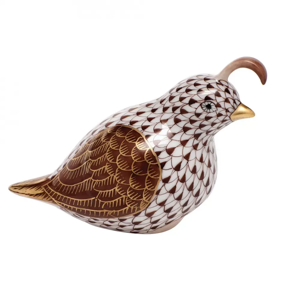 California Quail Chocolate 3.5 in L X 2.5 in H