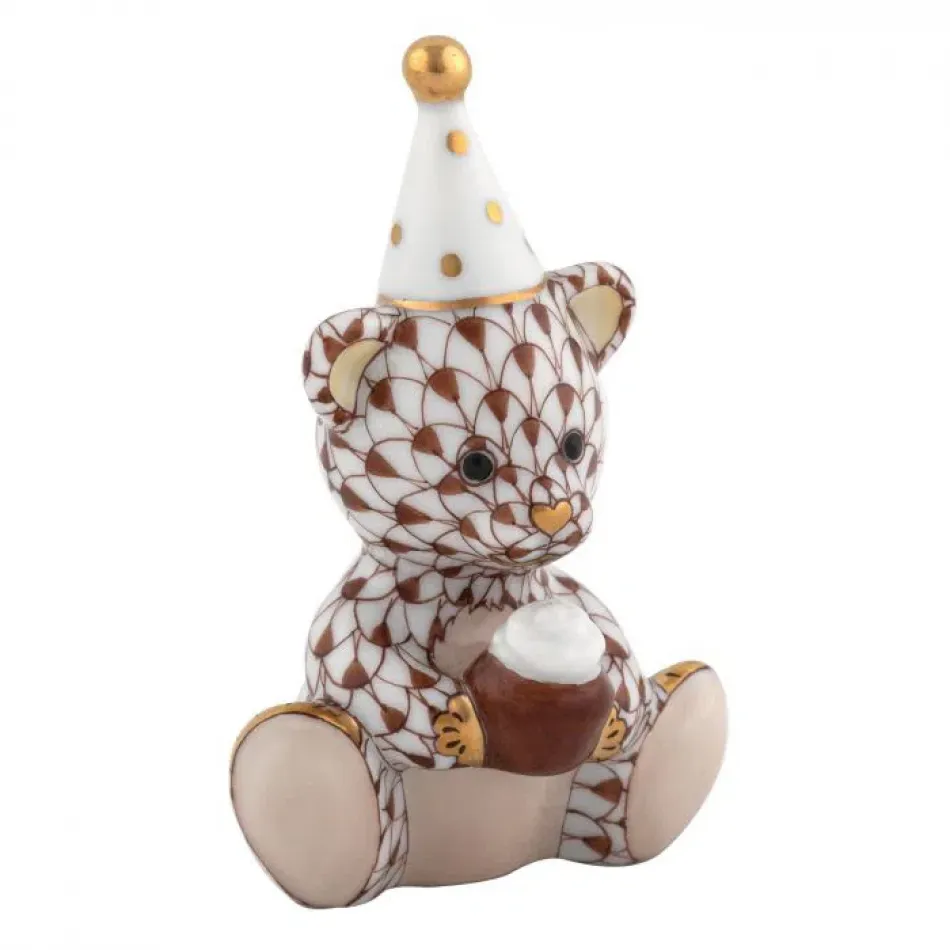 Birthday Bear Chocolate 1.5 in L X 1.25 in W X 2.5 in H