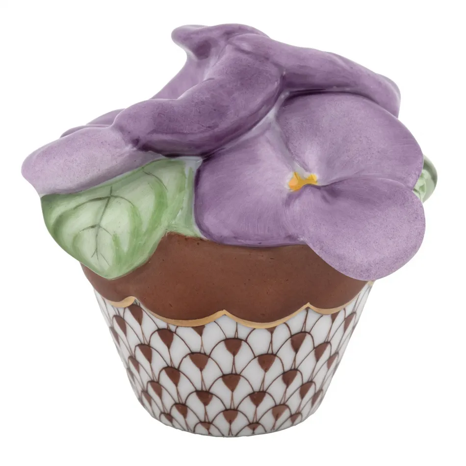 Pansies In Flowerpot Chocolate