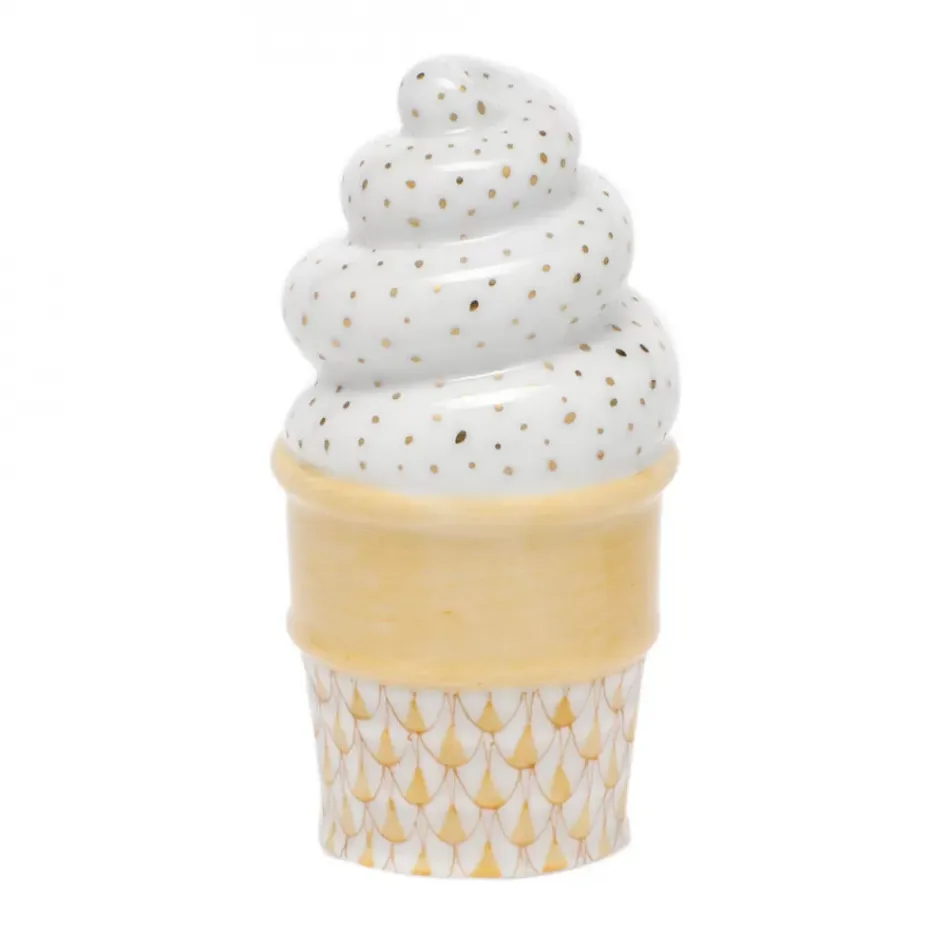 Ice Cream Cone Butterscotch 1.5 in L X 2.5 in H