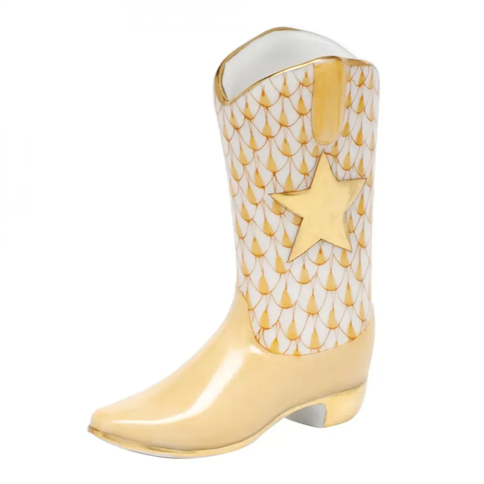 Cowboy Boot Butterscotch 2.25 in L X 2.5 in H