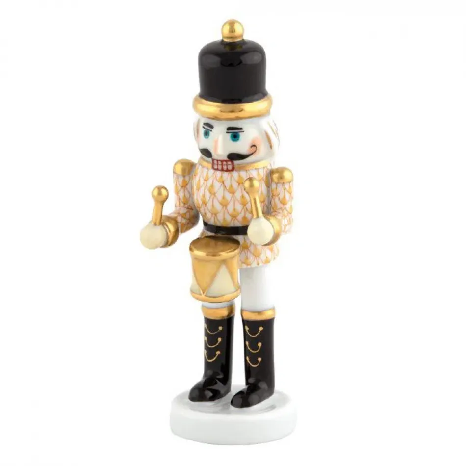 Nutcracker Drummer Butterscotch 1.5 in L X 1.5 in W X 4.5 in H