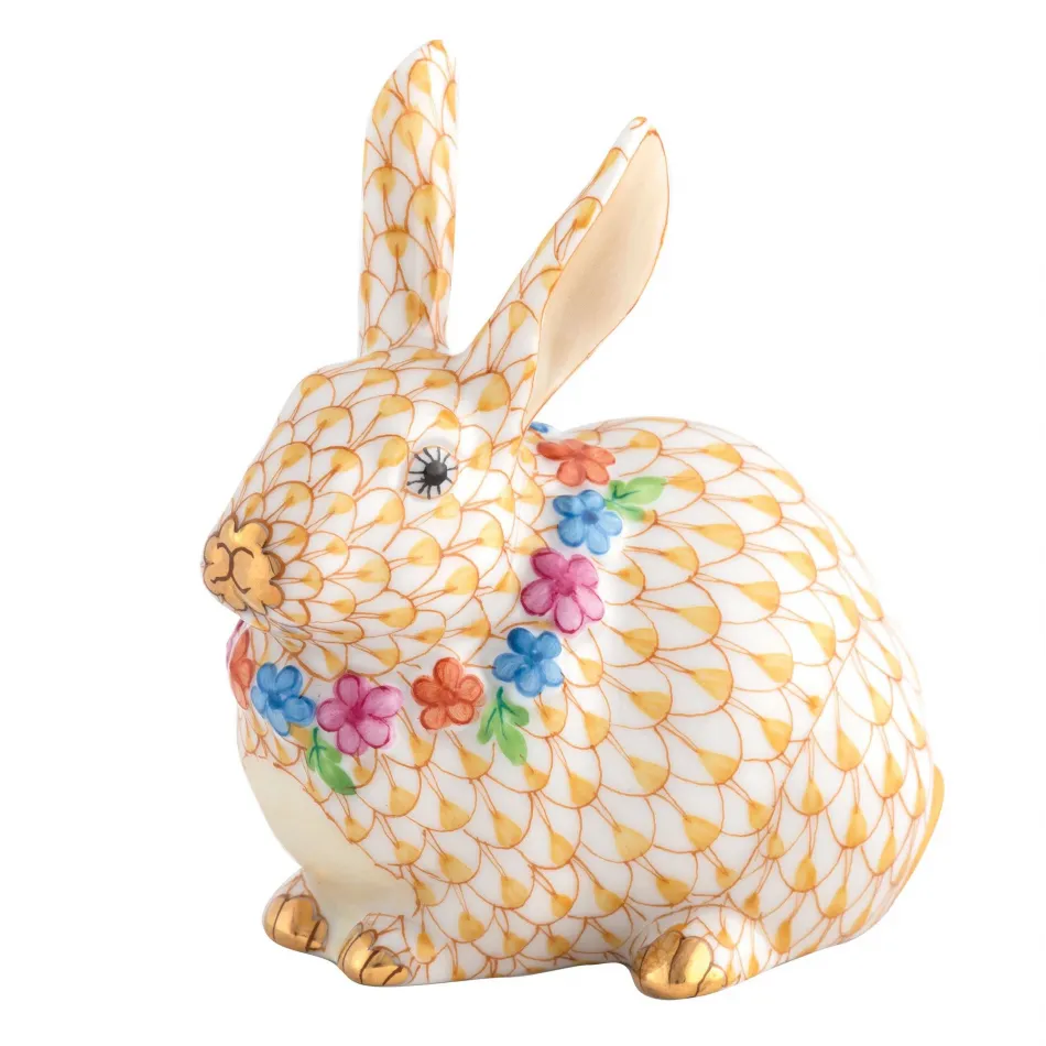 Flower Bunny Butterscotch 2.75 in L X 1.75 in W X 3 in H