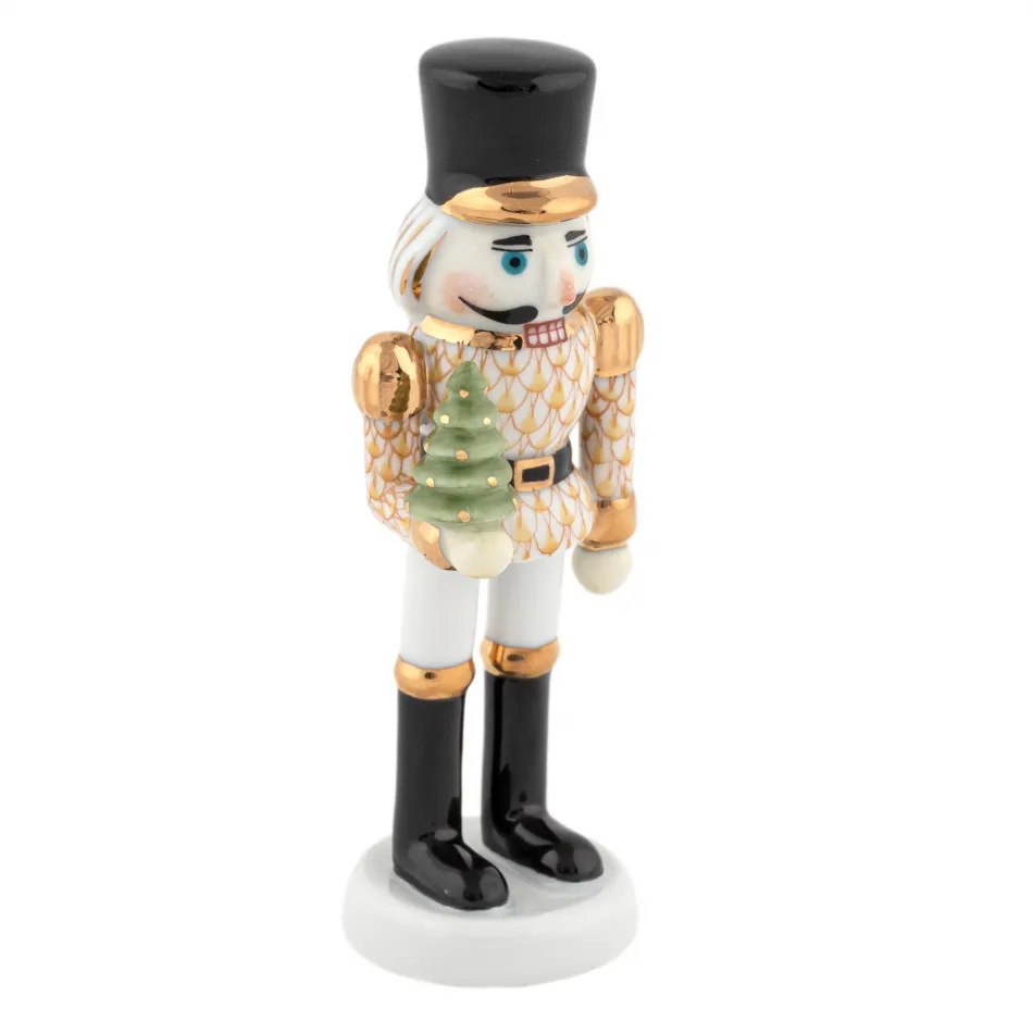 Nutcracker with Christmas Tree Butterscotch