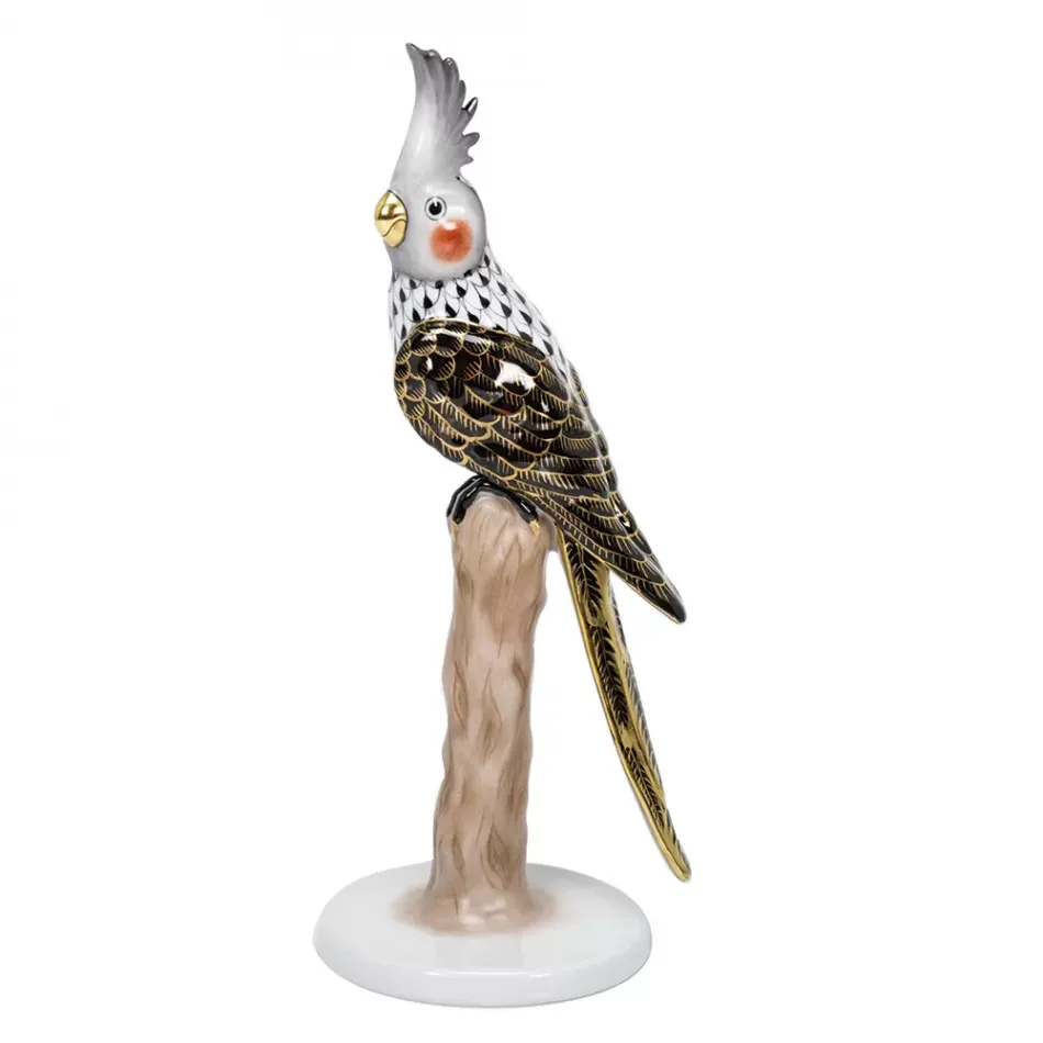 Cockatiel Black 3 in L X 7.5 in H