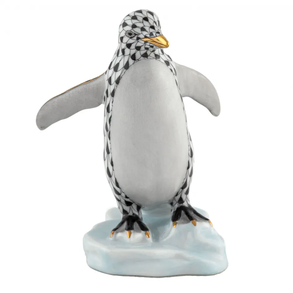 Waddling Penguin Black 2.5 in L X 2.5 in W X 3.5 in H