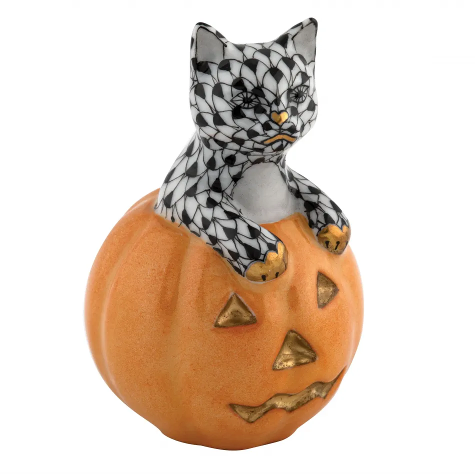 Jack O Lantern Kitty Black