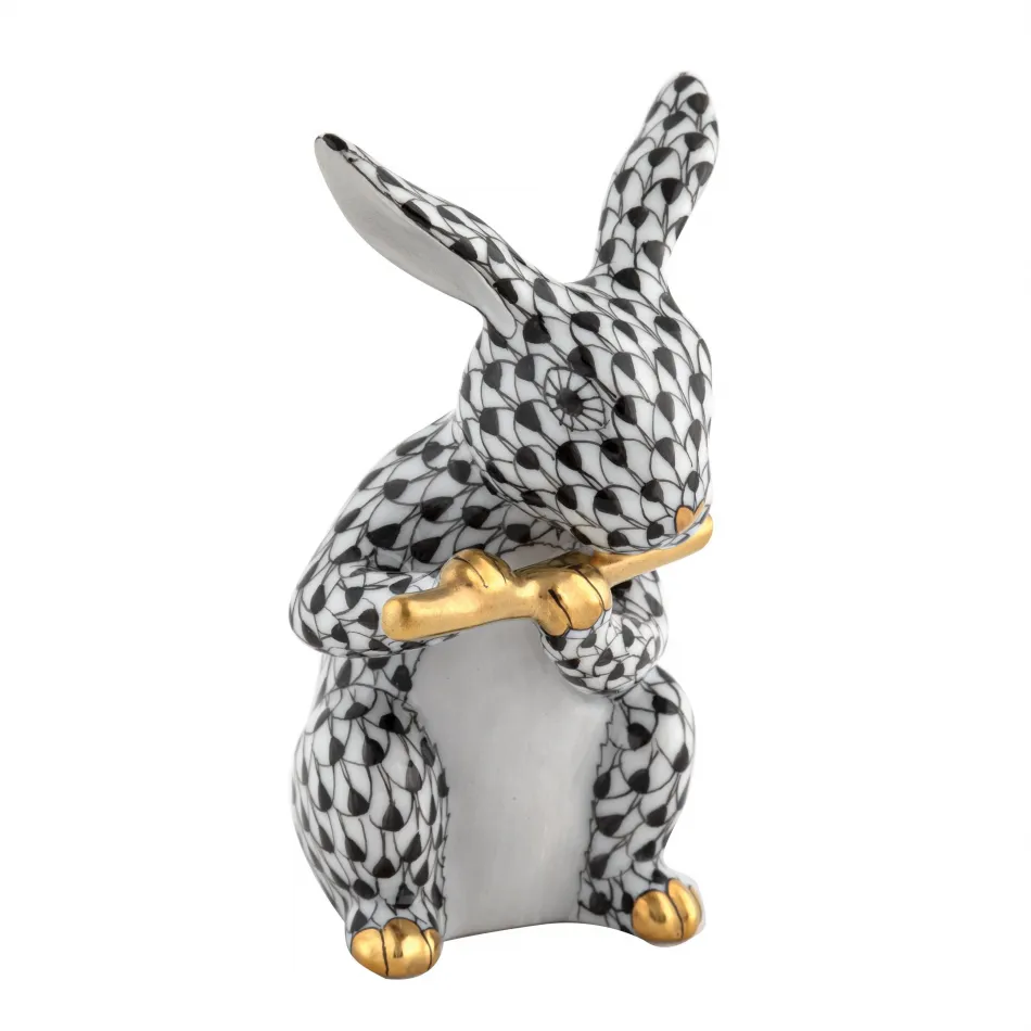 Flute Bunny Black
