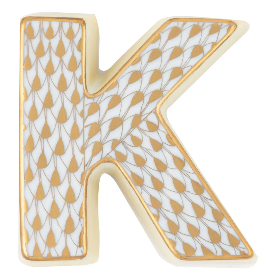 Letter K Gold