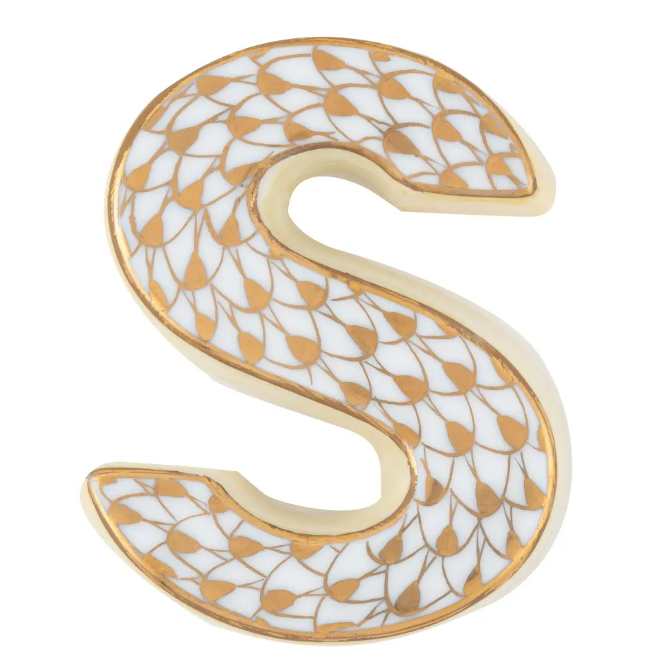 Letter S Gold