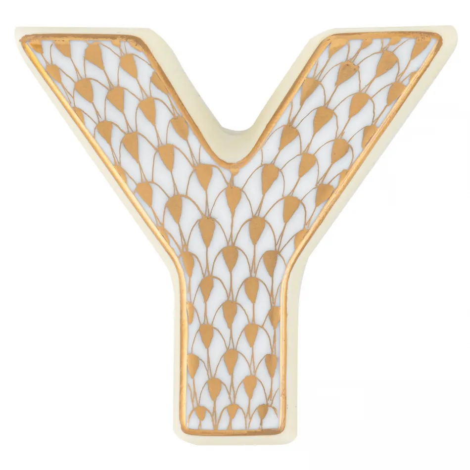 Letter Y Gold