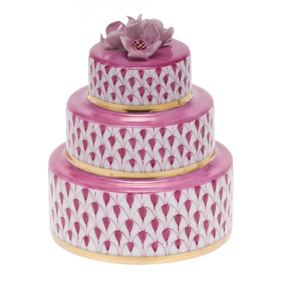 Wedding Cake Raspberry 3 in H X 2.25 in D