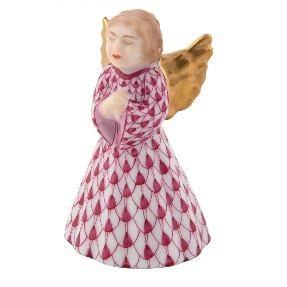 Petite Praying Angel Raspberry 1 in L X 1.25 in W X 2 in H