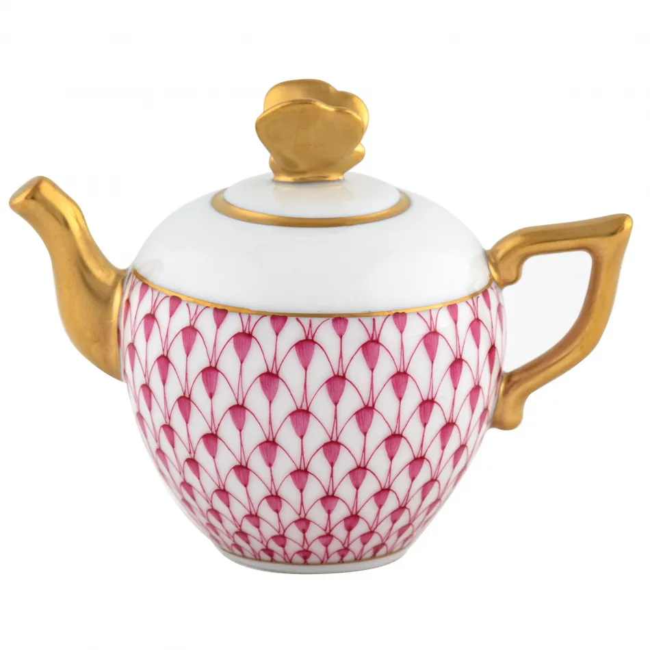 Teapot Raspberry 3.5 in L X 2.25 in W X 2.5 in H