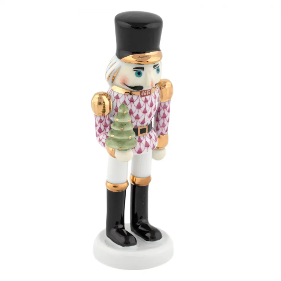 Nutcracker with Christmas Tree Raspberry