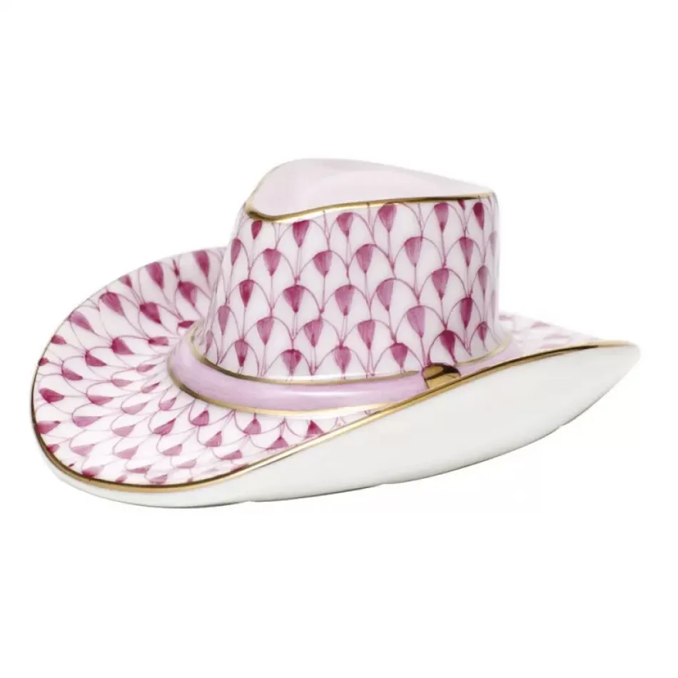 Cowboy Hat Raspberry 3.25 in L X 1.25 in H