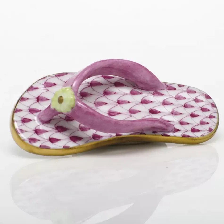 Flip Flop Raspberry 2.75 in L X 0.5 in H