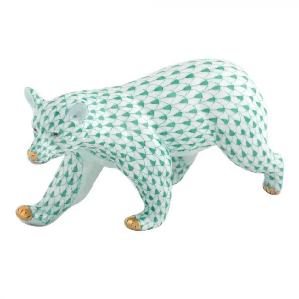 Walking Bear Green 6 in L X 2.25 in W X 3.25 in H