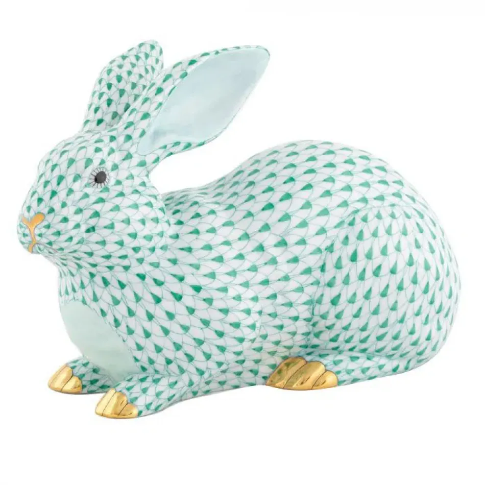 Large Lying Bunny Green