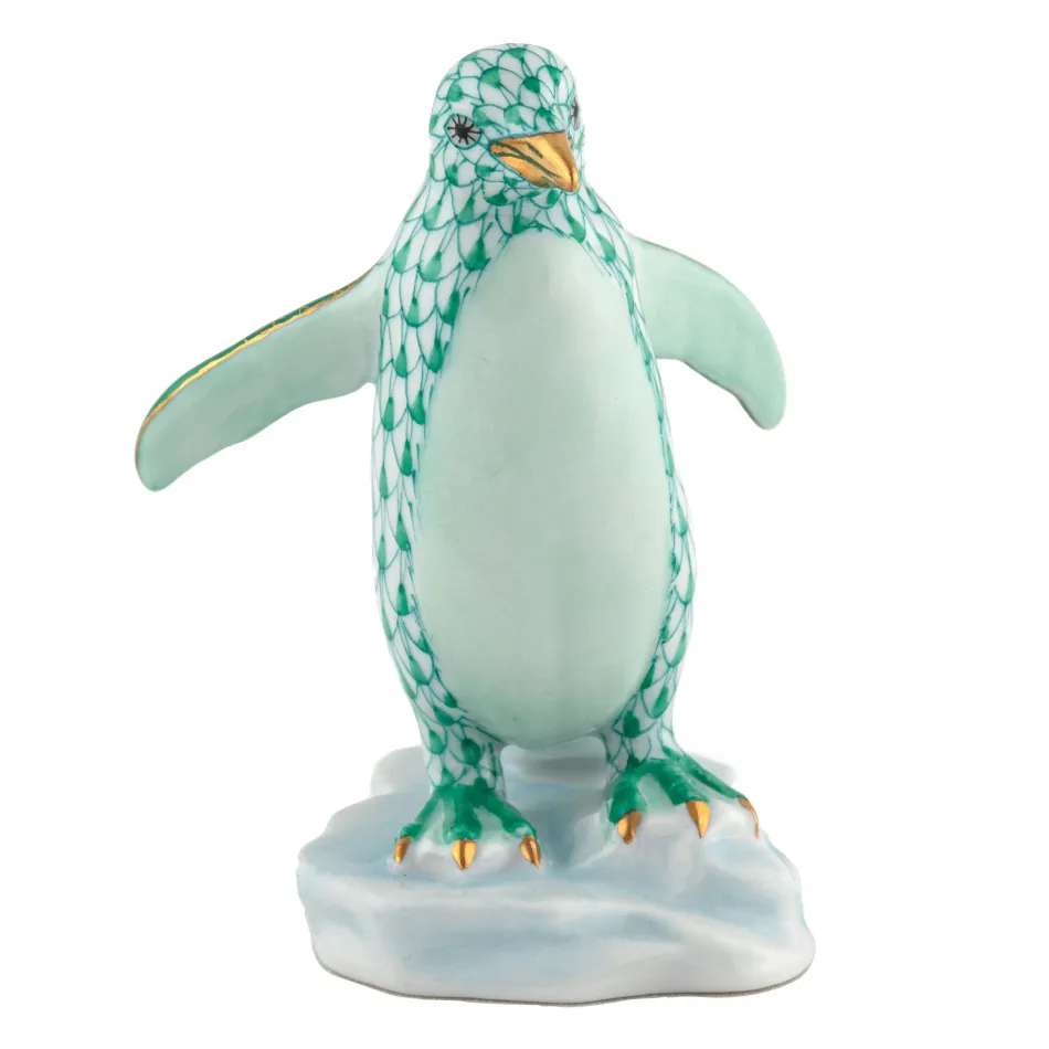 Waddling Penguin Green 2.5 in L X 2.5 in W X 3.5 in H