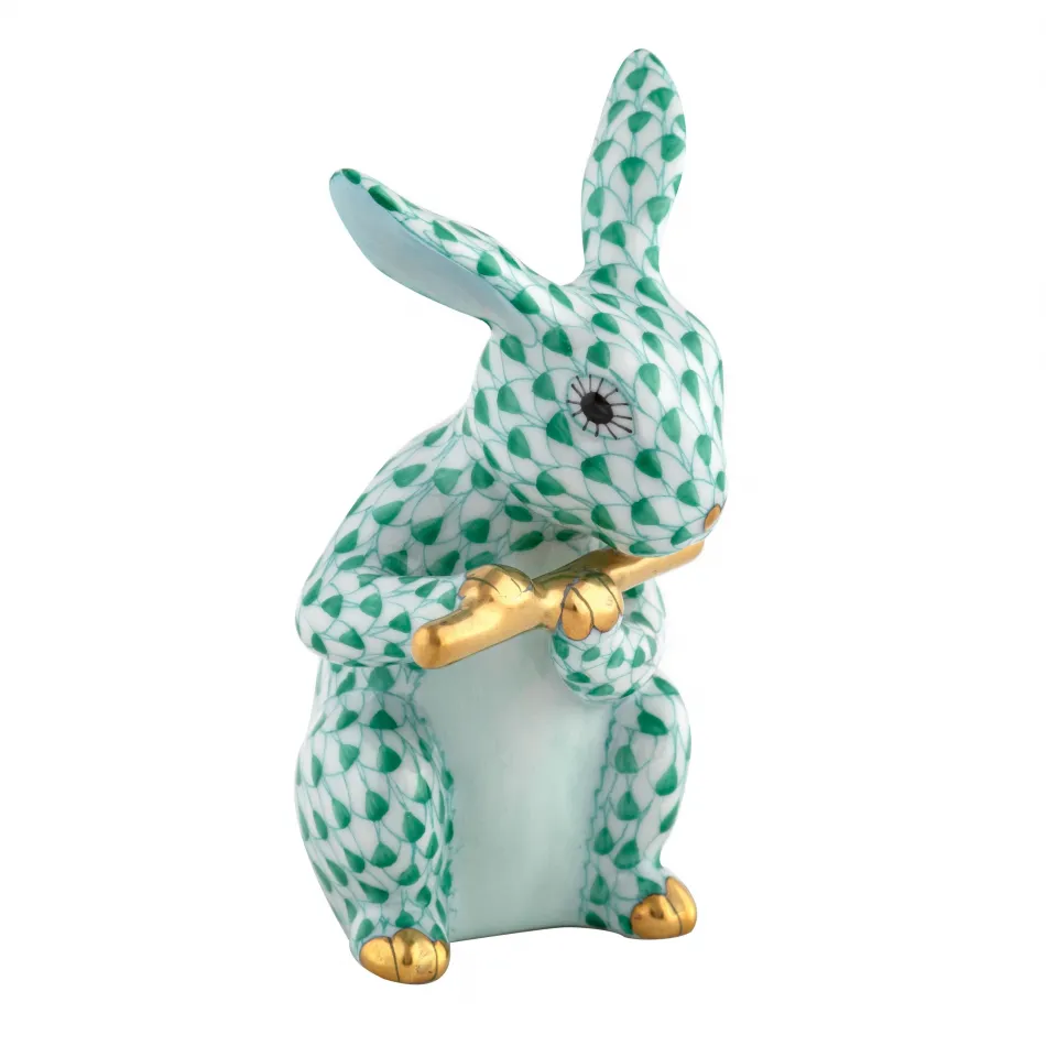 Flute Bunny Green