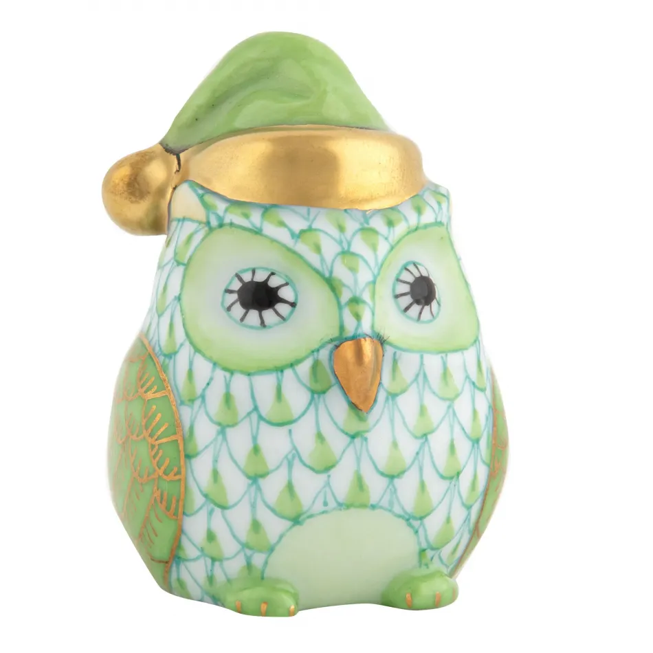 Winter Owl Key Lime 1.5 in L X 1.25 in W X 2 in H