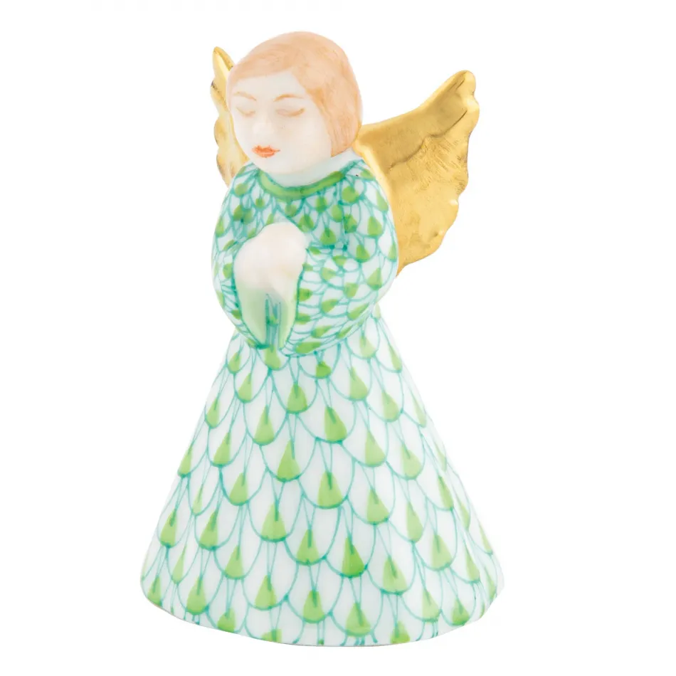 Petite Praying Angel Key Lime 1 in L X 1.25 in W X 2 in H