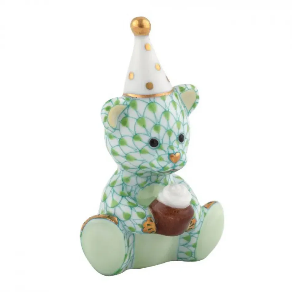 Birthday Bear Key Lime 1.5 in L X 1.25 in W X 2.5 in H