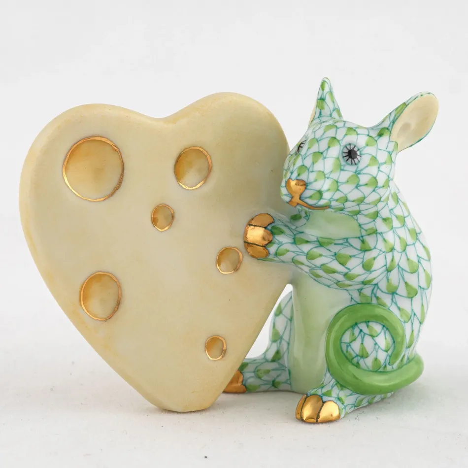 Mouse with Heart Cheese Keylime