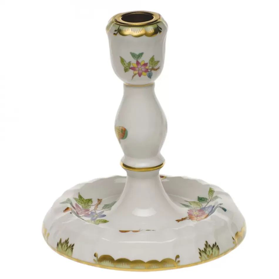 Queen Victoria Multicolor Single Candlestick 6 in H