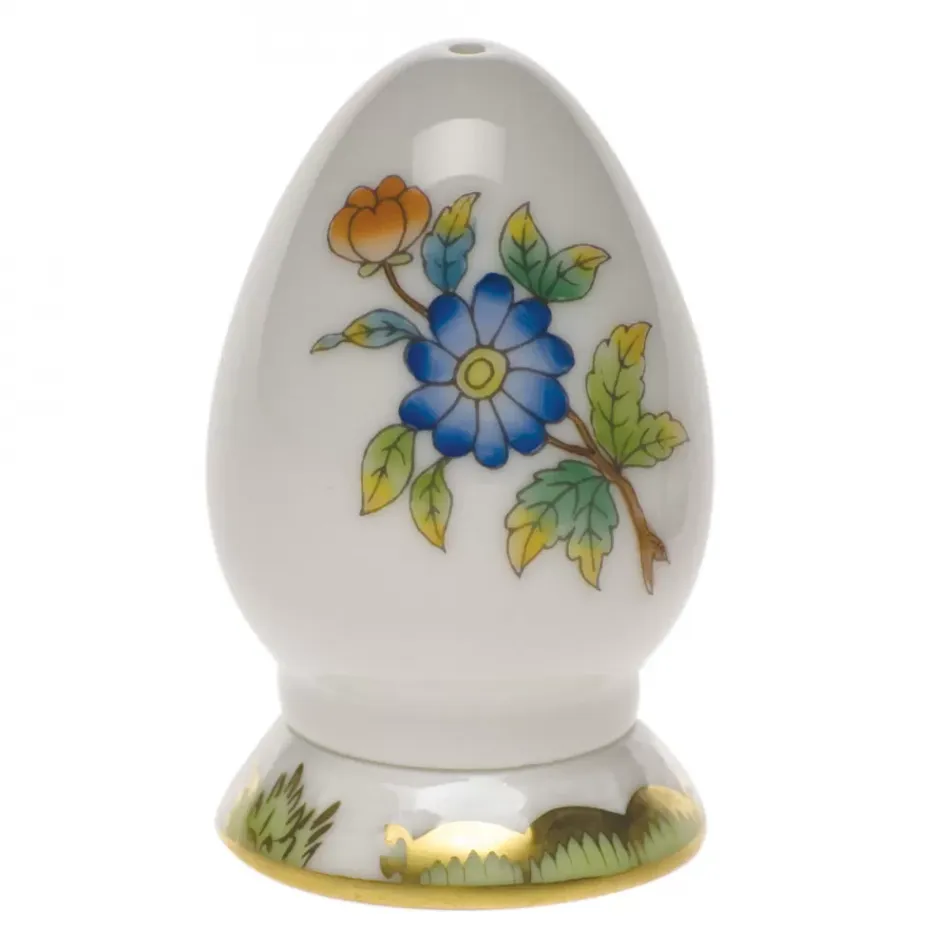 Queen Victoria Multicolor Pepper Shaker Single Hole 2.5 in H