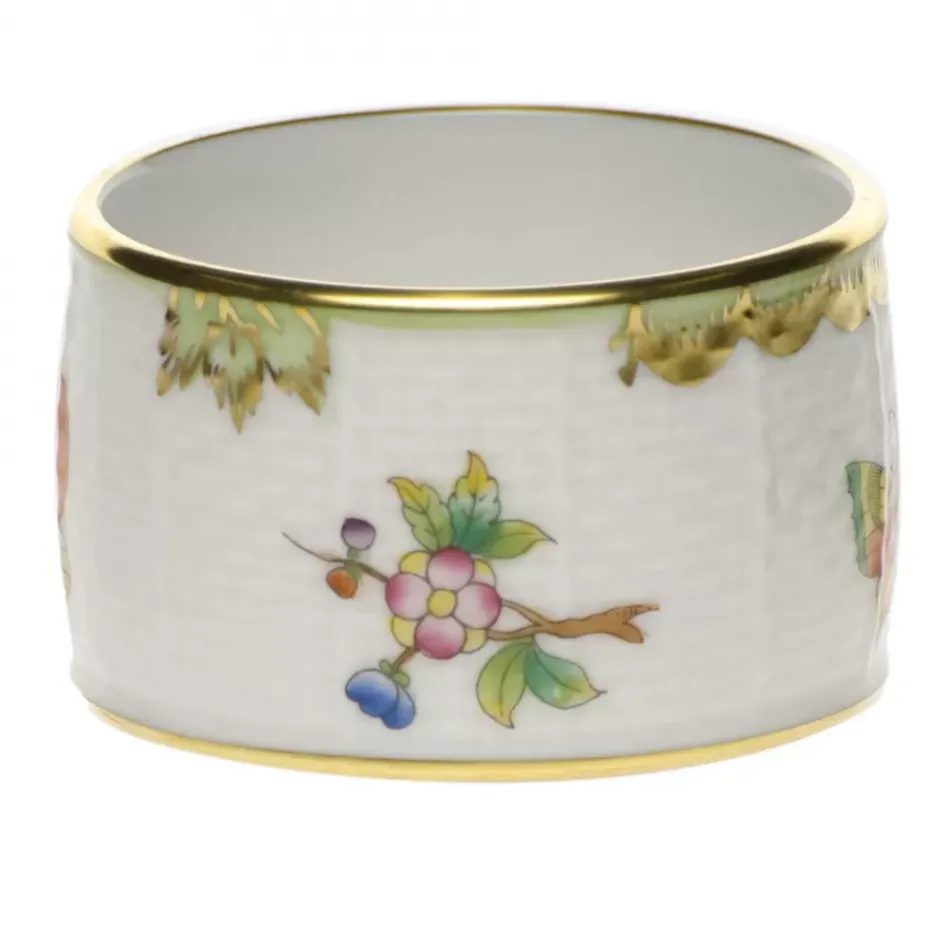 Queen Victoria Multicolor Napkin Ring 2.25 in D