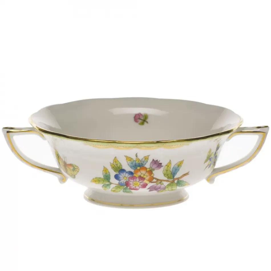 Queen Victoria Multicolor Cream Soup Cup 8 Oz