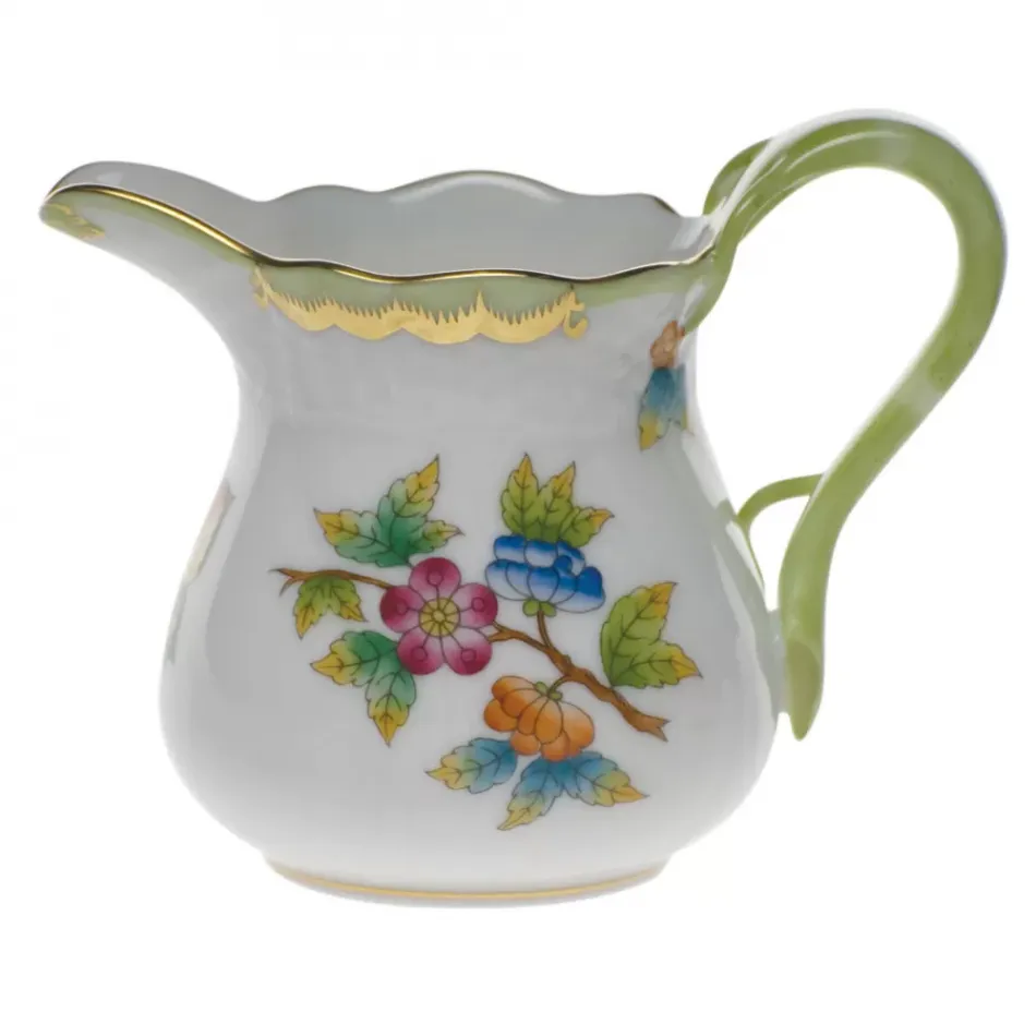 Queen Victoria Multicolor Creamer 4 Oz 3.25 in H