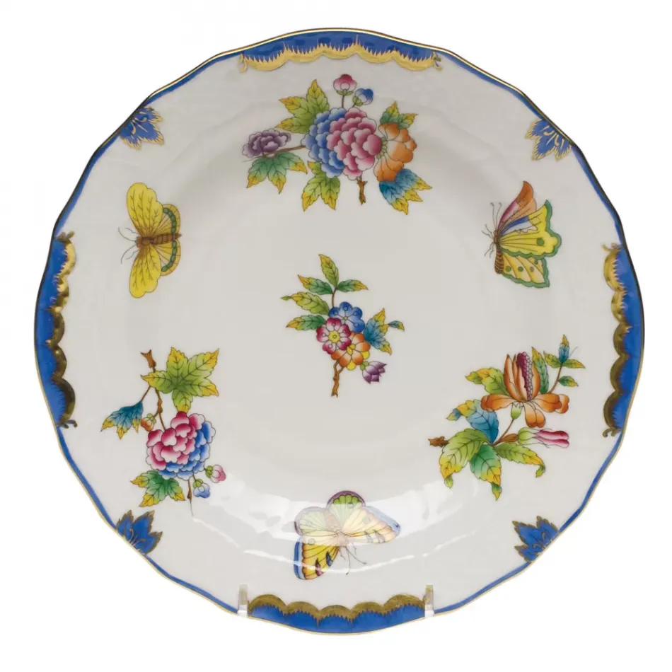 Queen Victoria Multicolor Dessert Plate 8.25 in D