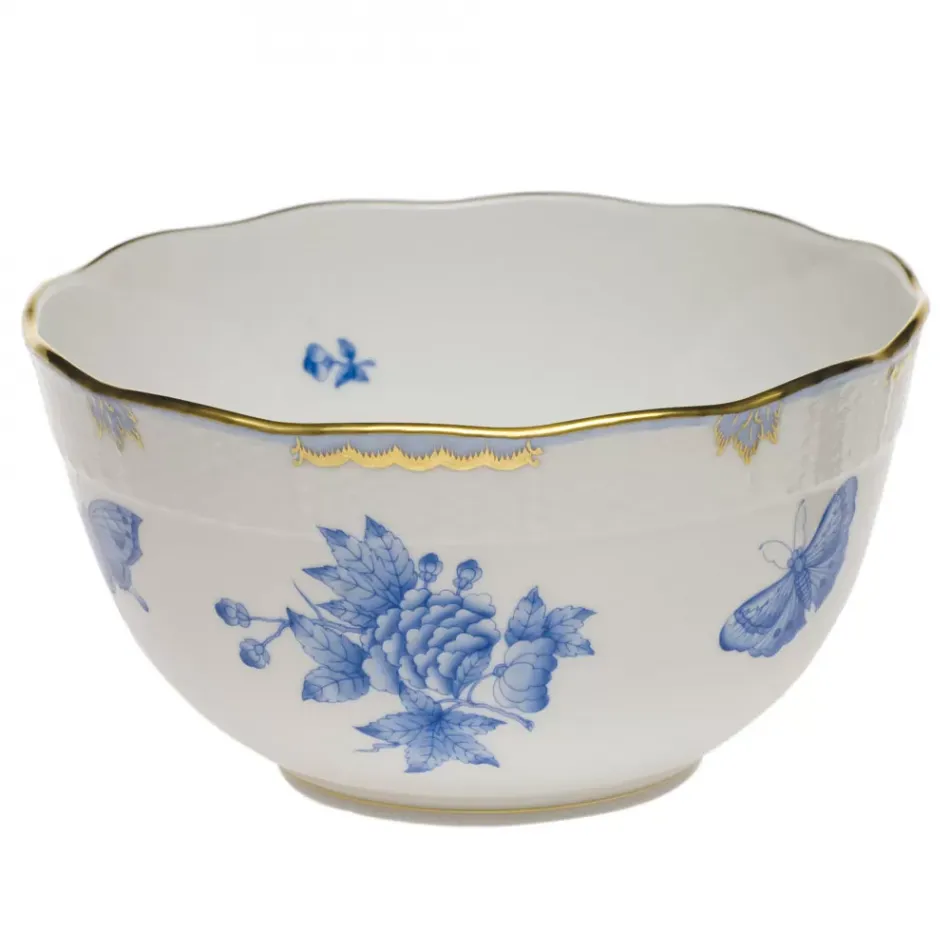 Fortuna Blue Round Bowl 3.5 Pt 7.5 in D