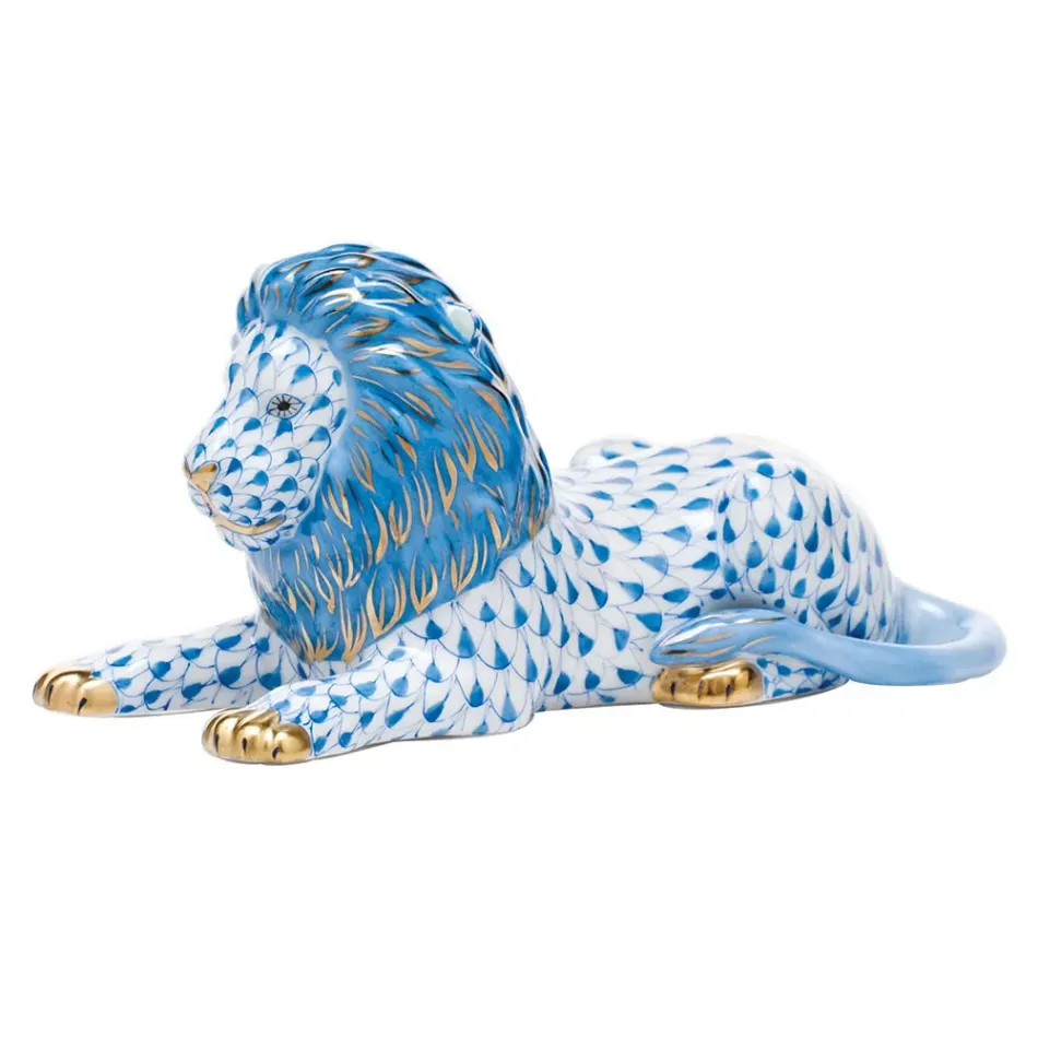 Lion Blue 4.75 in L X 2.5 in H