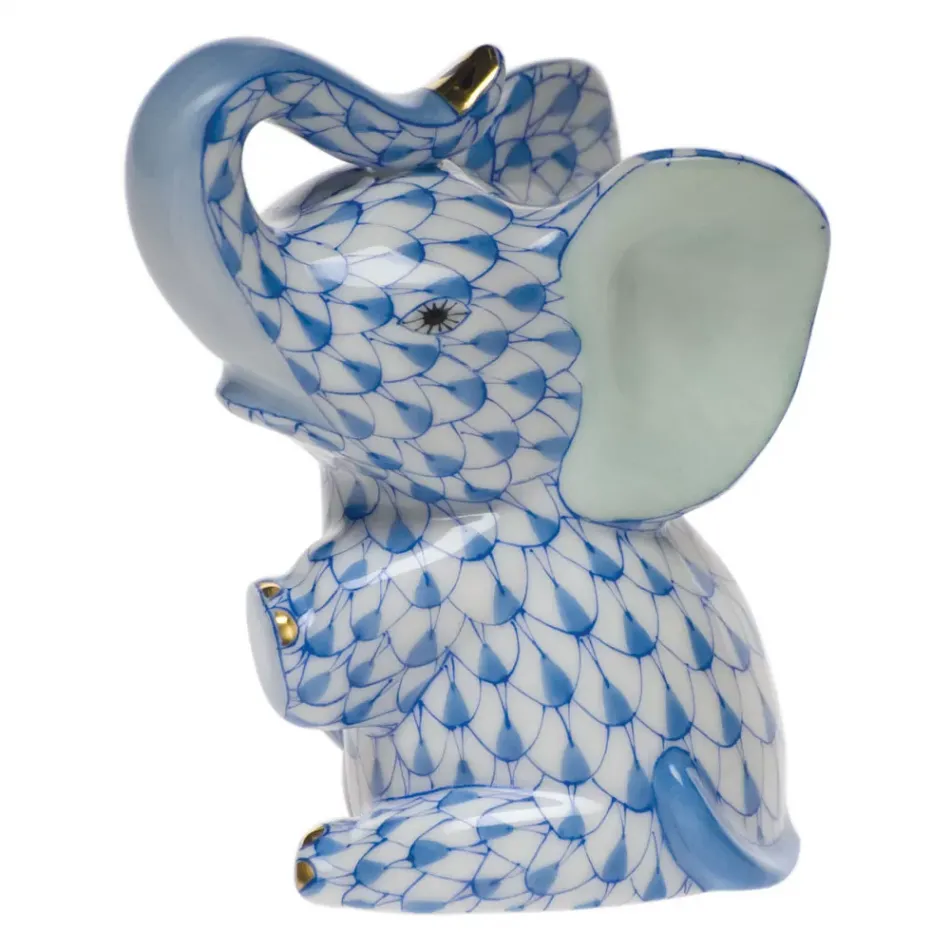 Baby Elephant Blue 3 in H