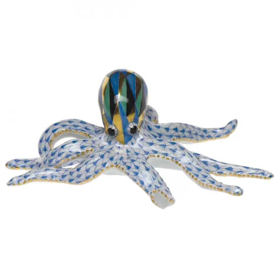 Octopus Blue 6.5 in L X 2.25 in H