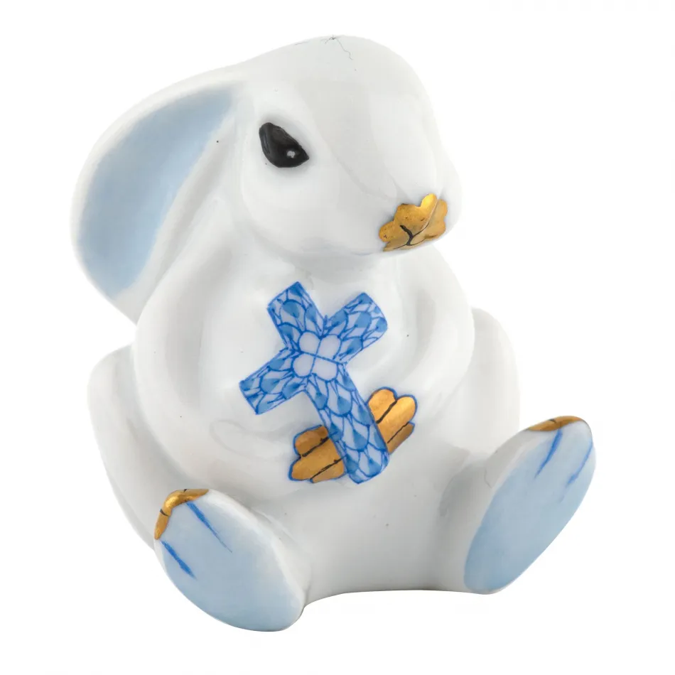 Bunny with Cross Blue