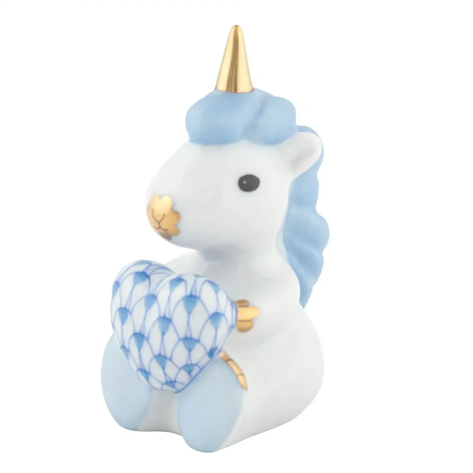 Sitting Unicorn Blue