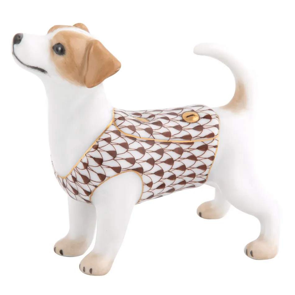 Jack Russell Terrier Chocolate 3 in L X 1.5 in W X 2.5 in H