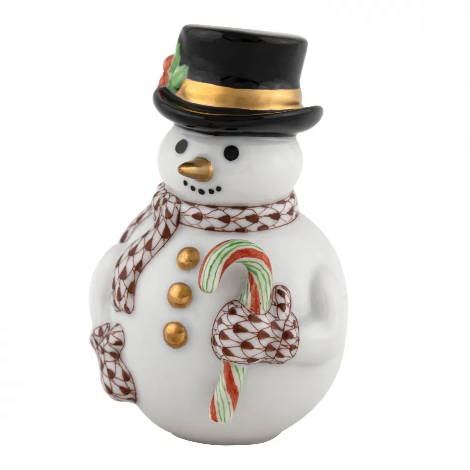 Candy Cane Snowman Chocolate