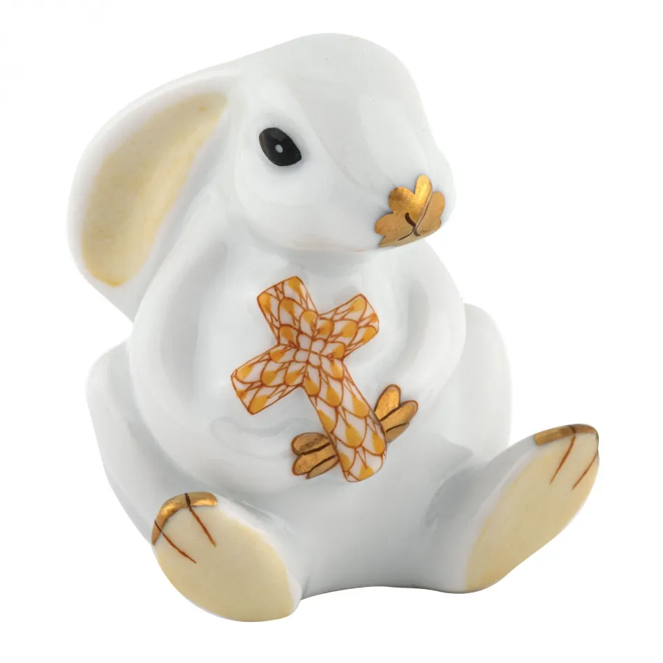Bunny with Cross Butterscotch
