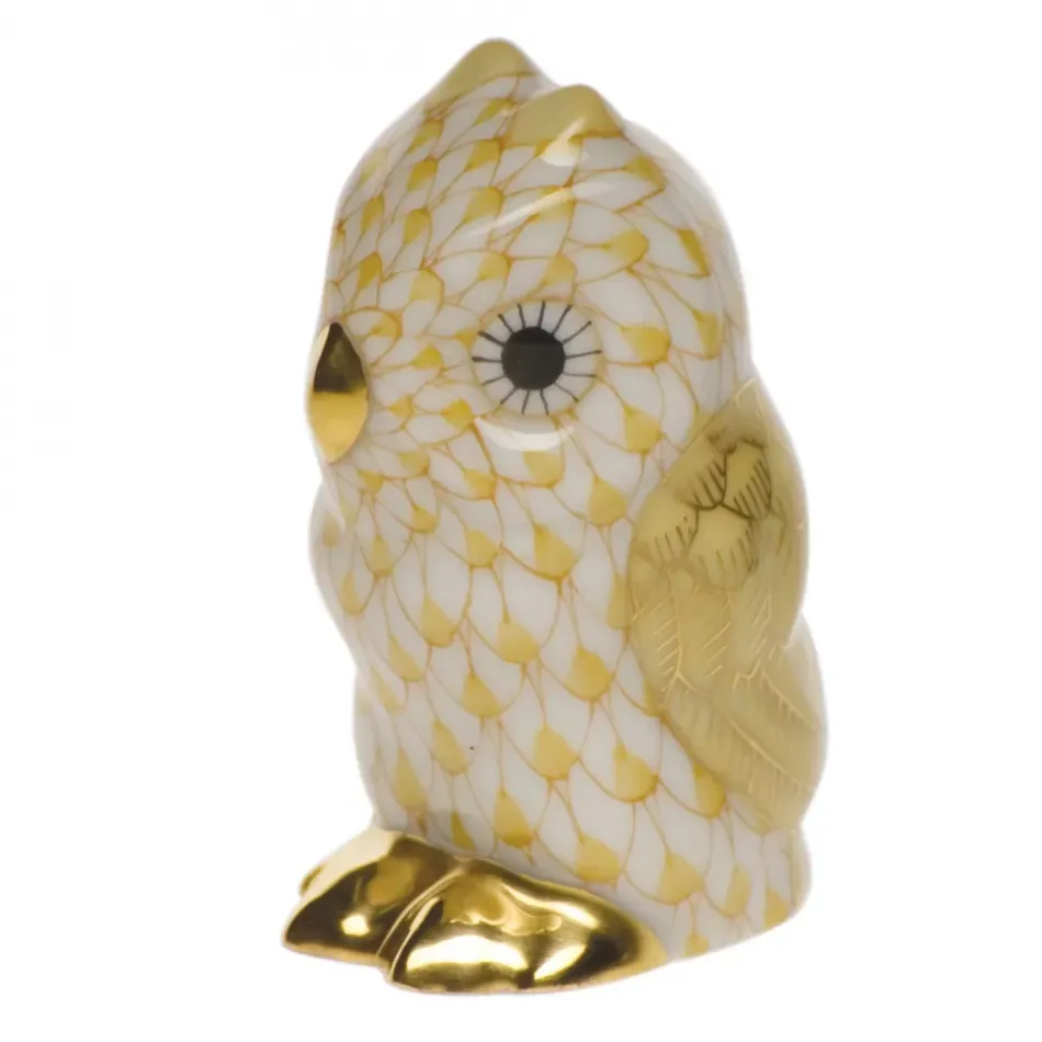 Owl Miniature Butterscotch 1.75 in H