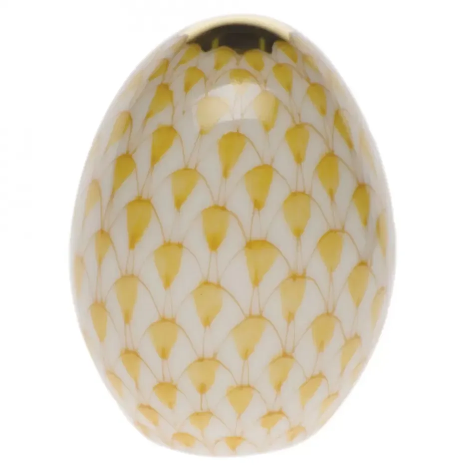 Miniature Egg Butterscotch 1.5 in H