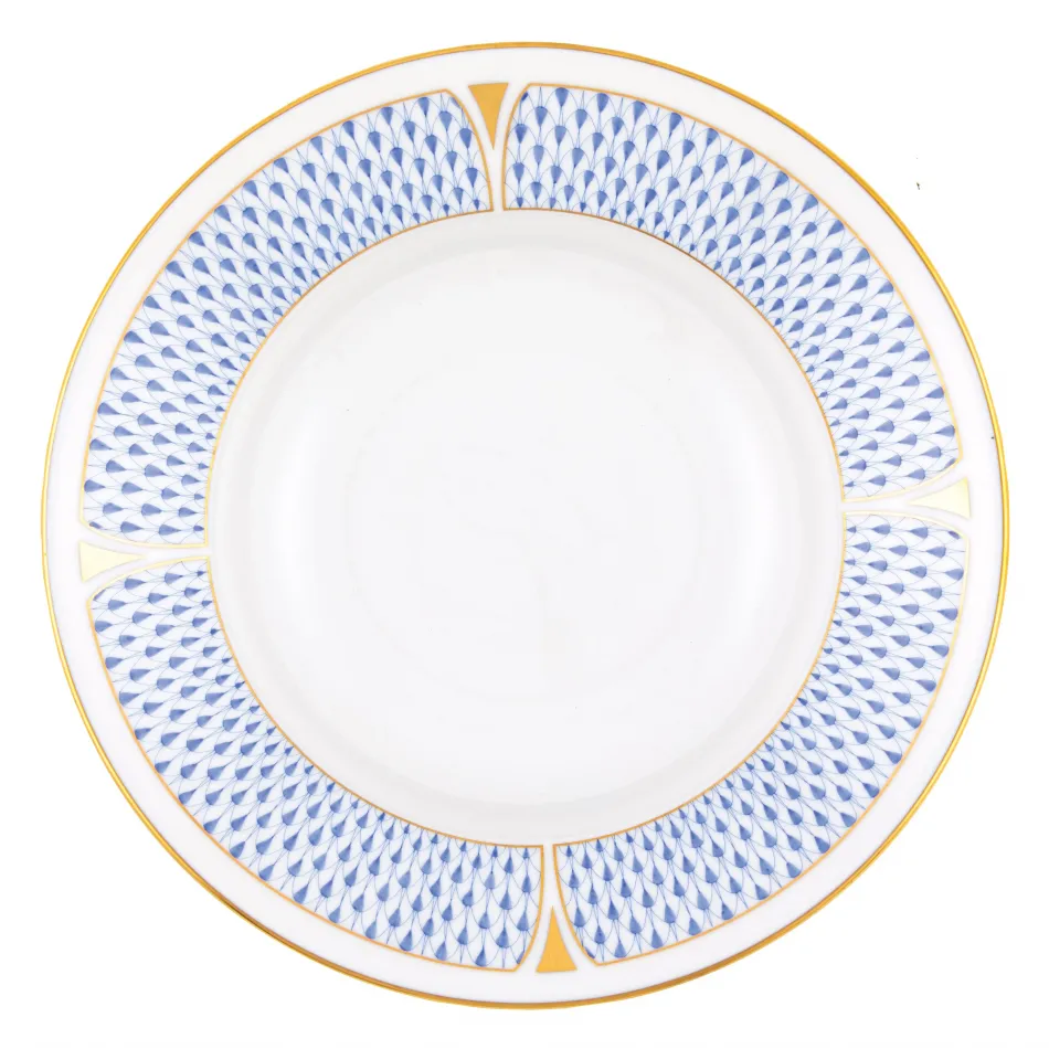 Art Deco Blue Rim Soup 8.5 in D