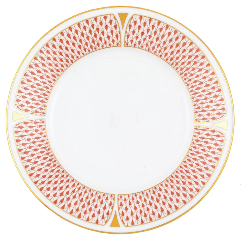 Art Deco Rust Dessert Plate 8 in D